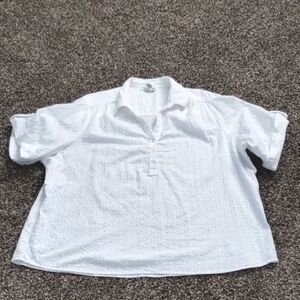 White Eyelet Blouse